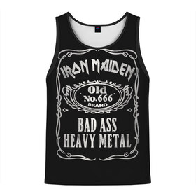 Мужская майка 3D с принтом Iron Maiden в Санкт-Петербурге, 100% полиэстер | круглая горловина, приталенный силуэт, длина до линии бедра. Пройма и горловина окантованы тонкой бейкой | heavy metal | iron maiden | metal | айрон мейден | группы | метал | музыка | рок | хеви метал