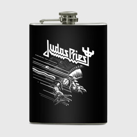 Фляга с принтом Judas Priest в Санкт-Петербурге, металлический корпус | емкость 0,22 л, размер 125 х 94 мм. Виниловая наклейка запечатывается полностью | Тематика изображения на принте: judas priest | metal | rock | группы | метал | музыка | рок | хард рок | хэви метал