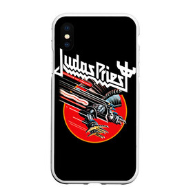 Чехол для iPhone XS Max матовый с принтом Judas Priest в Санкт-Петербурге, Силикон | Область печати: задняя сторона чехла, без боковых панелей | judas priest | metal | rock | группы | метал | музыка | рок | хард рок | хэви метал