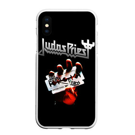Чехол для iPhone XS Max матовый с принтом Judas Priest в Санкт-Петербурге, Силикон | Область печати: задняя сторона чехла, без боковых панелей | judas priest | metal | rock | группы | метал | музыка | рок | хард рок | хэви метал