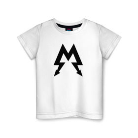 Детская футболка хлопок с принтом METRO СПАРТА в Санкт-Петербурге, 100% хлопок | круглый вырез горловины, полуприлегающий силуэт, длина до линии бедер | 