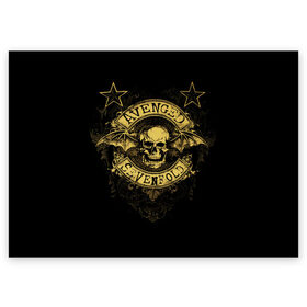 Поздравительная открытка с принтом Avenged Sevenfold в Санкт-Петербурге, 100% бумага | плотность бумаги 280 г/м2, матовая, на обратной стороне линовка и место для марки
 | Тематика изображения на принте: a7x | avenged sevenfold | heavy metal | metal | группы | метал | музыка | прогрессивный метал | рок | хард рок | хэви метал