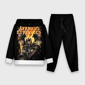 Детский костюм 3D (с толстовкой) с принтом Avenged Sevenfold в Санкт-Петербурге,  |  | a7x | avenged sevenfold | heavy metal | metal | группы | метал | музыка | прогрессивный метал | рок | хард рок | хэви метал