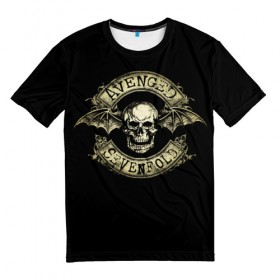 Мужская футболка 3D с принтом Avenged Sevenfold в Санкт-Петербурге, 100% полиэфир | прямой крой, круглый вырез горловины, длина до линии бедер | a7x | avenged sevenfold | heavy metal | metal | группы | метал | музыка | прогрессивный метал | рок | хард рок | хэви метал