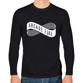 Мужской лонгслив хлопок с принтом Arcade Fire в Санкт-Петербурге, 100% хлопок |  | Тематика изображения на принте: arcade fire | music | rock | арт рок | группы | инди | музыка | пост панк | рок