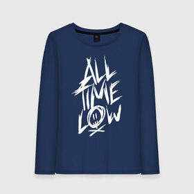 Женский лонгслив хлопок с принтом All Time Low в Санкт-Петербурге, 100% хлопок |  | all time low | atl | future hearts | young renegade | альтернативный рок | группы | музыка | панк рок | поп панк | поп рок | рок