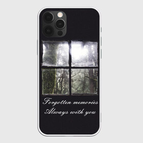 Чехол для iPhone 12 Pro Max с принтом Forgotten Memories в Санкт-Петербурге, Силикон |  | деревья | лес | мрачный | надпись | окно | старый | стекло