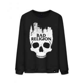 Мужской свитшот хлопок с принтом Bad Religion в Санкт-Петербурге, 100% хлопок |  | bad religion | hardcore | punk | группы | музыка | панк | панк рок | рок
