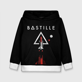 Детская толстовка 3D с принтом Bastille в Санкт-Петербурге, 100% полиэстер | двухслойный капюшон со шнурком для регулировки, мягкие манжеты на рукавах и по низу толстовки, спереди карман-кенгуру с мягким внутренним слоем | Тематика изображения на принте: 