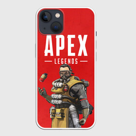 Чехол для iPhone 13 с принтом CAUSTIC APEX LEGENDS в Санкт-Петербурге,  |  | apex | caustic | legend | legends | titanfall | апекс | арех | бангалор | бладхаунд | гибралтар | каустик | лайфлайн | ледженд | леджендс | мираж | орех | рэйф