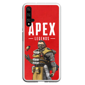 Чехол для Honor 20 с принтом CAUSTIC APEX LEGENDS в Санкт-Петербурге, Силикон | Область печати: задняя сторона чехла, без боковых панелей | apex | caustic | legend | legends | titanfall | апекс | арех | бангалор | бладхаунд | гибралтар | каустик | лайфлайн | ледженд | леджендс | мираж | орех | рэйф