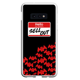 Чехол для Samsung S10E с принтом MARSHMELLO - SELL OUT в Санкт-Петербурге, Силикон | Область печати: задняя сторона чехла, без боковых панелей | marsh | marshmallow | marshmello | marshmelo | mello | music | sell out | smile | диджей | лого | маршмеллов | маршмеллоу | маршмеллу | маршмело | маршмелов | маршмелоу | музыка | музыкант | трэп | улыбка | хаус