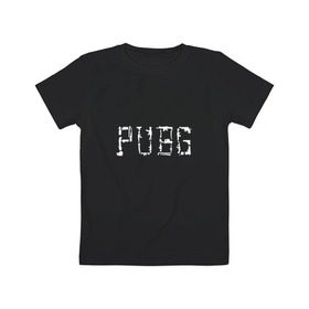 Детская футболка хлопок с принтом PUBG в Санкт-Петербурге, 100% хлопок | круглый вырез горловины, полуприлегающий силуэт, длина до линии бедер | playerunknown s battlegrounds | pubg | pubg lite. | пабг