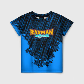 Детская футболка 3D с принтом RAYMAN LEGENDS в Санкт-Петербурге, 100% гипоаллергенный полиэфир | прямой крой, круглый вырез горловины, длина до линии бедер, чуть спущенное плечо, ткань немного тянется | Тематика изображения на принте: legends rayman. | rayman | rayman legends | rayman legends ps4 | rayman origins