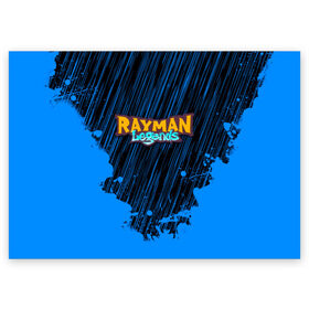 Поздравительная открытка с принтом RAYMAN LEGENDS в Санкт-Петербурге, 100% бумага | плотность бумаги 280 г/м2, матовая, на обратной стороне линовка и место для марки
 | Тематика изображения на принте: legends rayman. | rayman | rayman legends | rayman legends ps4 | rayman origins