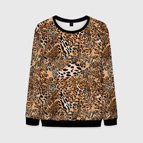 Мужской свитшот 3D с принтом Леопард в Санкт-Петербурге, 100% полиэстер с мягким внутренним слоем | круглый вырез горловины, мягкая резинка на манжетах и поясе, свободная посадка по фигуре | camouflage | cat | disguise | fashion | illustration | jungle | leopard | predator | skin | spots | style | wild | youth | графика | джунгли | дикий | иллюстрация | камуфляж | картинка | кошка | леопард | маскировка | мода | молодежная | пятна | рисунок |