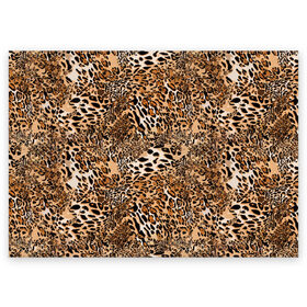 Поздравительная открытка с принтом Леопард в Санкт-Петербурге, 100% бумага | плотность бумаги 280 г/м2, матовая, на обратной стороне линовка и место для марки
 | camouflage | cat | disguise | fashion | illustration | jungle | leopard | predator | skin | spots | style | wild | youth | графика | джунгли | дикий | иллюстрация | камуфляж | картинка | кошка | леопард | маскировка | мода | молодежная | пятна | рисунок |