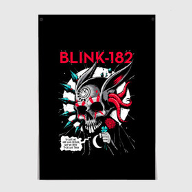 Постер с принтом Blink 182 в Санкт-Петербурге, 100% бумага
 | бумага, плотность 150 мг. Матовая, но за счет высокого коэффициента гладкости имеет небольшой блеск и дает на свету блики, но в отличии от глянцевой бумаги не покрыта лаком | punk | группы | кролик | музыка | панк
