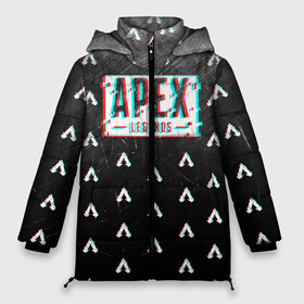 Женская зимняя куртка 3D с принтом APEX LEGENDS GLITCH в Санкт-Петербурге, верх — 100% полиэстер; подкладка — 100% полиэстер; утеплитель — 100% полиэстер | длина ниже бедра, силуэт Оверсайз. Есть воротник-стойка, отстегивающийся капюшон и ветрозащитная планка. 

Боковые карманы с листочкой на кнопках и внутренний карман на молнии | apex legends | apex legends battle. | apex legends engine | apex legends origin | apex legends игра | titanfall apex legends