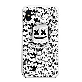 Чехол для iPhone XS Max матовый с принтом MARSHMELLO в Санкт-Петербурге, Силикон | Область печати: задняя сторона чехла, без боковых панелей | fortnite marshmello | friend marshmello | happy marshmello | marshmallow anne | marshmello | marshmello bastille | marshmello marie | spotlight marshmello.