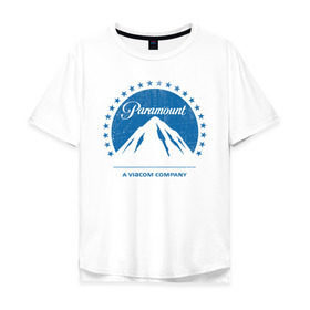 Мужская футболка хлопок Oversize с принтом Paramount Pictures в Санкт-Петербурге, 100% хлопок | свободный крой, круглый ворот, “спинка” длиннее передней части | paramount pictures | киностудия | парамаунт пикчерз