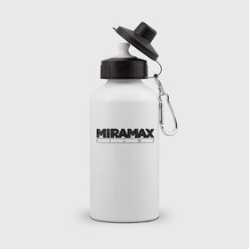 Бутылка спортивная с принтом MIRAMAX FILM в Санкт-Петербурге, металл | емкость — 500 мл, в комплекте две пластиковые крышки и карабин для крепления | Тематика изображения на принте: miramax film | киностудия | мирамакс | тарантино