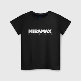 Детская футболка хлопок с принтом MIRAMAX FILM_ в Санкт-Петербурге, 100% хлопок | круглый вырез горловины, полуприлегающий силуэт, длина до линии бедер | miramax film | киностудия | мирамакс