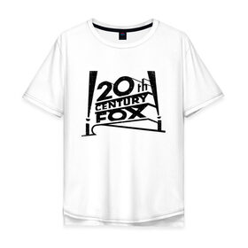 Мужская футболка хлопок Oversize с принтом 20th Century Fox в Санкт-Петербурге, 100% хлопок | свободный крой, круглый ворот, “спинка” длиннее передней части | 