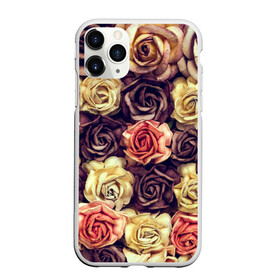 Чехол для iPhone 11 Pro матовый с принтом Шоколадные розы в Санкт-Петербурге, Силикон |  | бабушке | девочке | девушке | дочке | желтые цветы | женщине | маме | подруге | природа | розовые цветы | розы | сестре | теще | тюльпаны | цветы