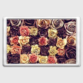 Магнит 45*70 с принтом Шоколадные розы в Санкт-Петербурге, Пластик | Размер: 78*52 мм; Размер печати: 70*45 | бабушке | девочке | девушке | дочке | желтые цветы | женщине | маме | подруге | природа | розовые цветы | розы | сестре | теще | тюльпаны | цветы