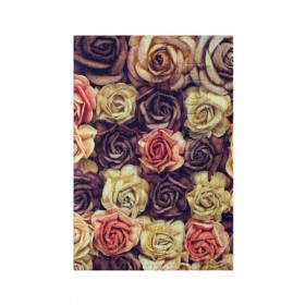 Обложка для паспорта матовая кожа с принтом Шоколадные розы в Санкт-Петербурге, натуральная матовая кожа | размер 19,3 х 13,7 см; прозрачные пластиковые крепления | бабушке | девочке | девушке | дочке | желтые цветы | женщине | маме | подруге | природа | розовые цветы | розы | сестре | теще | тюльпаны | цветы