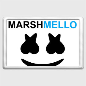 Магнит 45*70 с принтом Marshmello (MELLOGANG)  в Санкт-Петербурге, Пластик | Размер: 78*52 мм; Размер печати: 70*45 | christopher comstock | dj | marshmello | mellogang | music | диджей | клубная музыка | клубняк | крис комсток | логотип | маршмеллоу | музыка