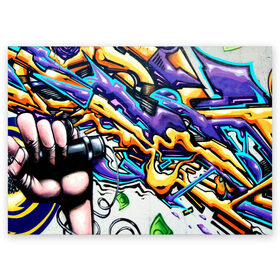 Поздравительная открытка с принтом NEON GRAFFITI в Санкт-Петербурге, 100% бумага | плотность бумаги 280 г/м2, матовая, на обратной стороне линовка и место для марки
 | grafity | paint | street art | urban | город | граффити | искусство | кирпичи | краски | рисунки | стена | улицы | уличное искусство