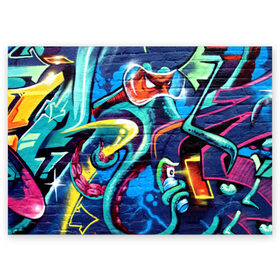 Поздравительная открытка с принтом STREET FASHION в Санкт-Петербурге, 100% бумага | плотность бумаги 280 г/м2, матовая, на обратной стороне линовка и место для марки
 | Тематика изображения на принте: grafity | paint | street art | urban | город | граффити | искусство | кирпичи | краски | рисунки | стена | улицы | уличное искусство