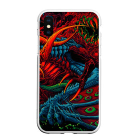 Чехол для iPhone XS Max матовый с принтом CS GOHYPER BEAST в Санкт-Петербурге, Силикон | Область печати: задняя сторона чехла, без боковых панелей | Тематика изображения на принте: awp | counter strike | cyber sport | game | hyper beast | skin | sport | авп | игры | скин | скоростной зверь