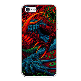 Чехол для iPhone 5/5S матовый с принтом CS GOHYPER BEAST в Санкт-Петербурге, Силикон | Область печати: задняя сторона чехла, без боковых панелей | awp | counter strike | cyber sport | game | hyper beast | skin | sport | авп | игры | скин | скоростной зверь