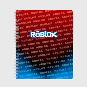 Тетрадь с принтом ROBLOX в Санкт-Петербурге, 100% бумага | 48 листов, плотность листов — 60 г/м2, плотность картонной обложки — 250 г/м2. Листы скреплены сбоку удобной пружинной спиралью. Уголки страниц и обложки скругленные. Цвет линий — светло-серый
 | roblox | roblox com | roblox gaming | roblox simulator | роблокс | роблокс roblox.