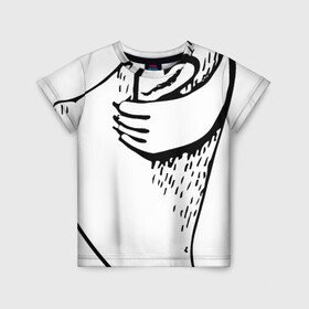 Детская футболка 3D с принтом Нерпа Нина с Байкалом в Санкт-Петербурге, 100% гипоаллергенный полиэфир | прямой крой, круглый вырез горловины, длина до линии бедер, чуть спущенное плечо, ткань немного тянется | Тематика изображения на принте: baikal | irkutsk | байкал | иркутск | нерпа