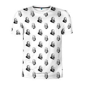 Мужская футболка 3D спортивная с принтом Достоевский в Санкт-Петербурге, 100% полиэстер с улучшенными характеристиками | приталенный силуэт, круглая горловина, широкие плечи, сужается к линии бедра | Тематика изображения на принте: 