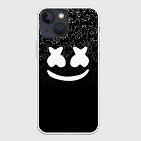 Чехол для iPhone 13 mini с принтом MARSHMELLO BLACK в Санкт-Петербурге,  |  | black | dj | marshmello | usa | америка | клубная музыка | маршмелло | музыка | музыкант