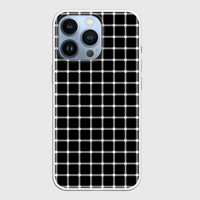 Чехол для iPhone 13 Pro с принтом Неуловимые серый точки в Санкт-Петербурге,  |  | Тематика изображения на принте: иллюзия | кажется | квадраты | клетка | круги | линии | полосы | сетка | точки | ячейка