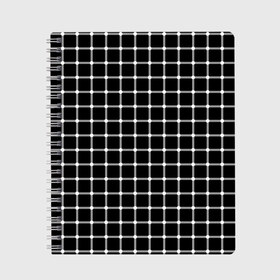 Тетрадь с принтом Неуловимые серый точки в Санкт-Петербурге, 100% бумага | 48 листов, плотность листов — 60 г/м2, плотность картонной обложки — 250 г/м2. Листы скреплены сбоку удобной пружинной спиралью. Уголки страниц и обложки скругленные. Цвет линий — светло-серый
 | Тематика изображения на принте: иллюзия | кажется | квадраты | клетка | круги | линии | полосы | сетка | точки | ячейка