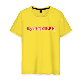 Мужская футболка хлопок с принтом Iron Maiden в Санкт-Петербурге, 100% хлопок | прямой крой, круглый вырез горловины, длина до линии бедер, слегка спущенное плечо. | heavy metal | iron maiden | metal | music