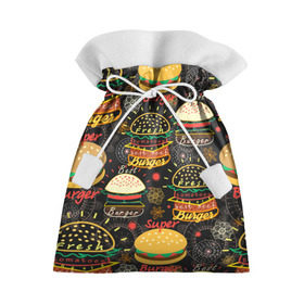 Подарочный 3D мешок с принтом Гамбургеры в Санкт-Петербурге, 100% полиэстер | Размер: 29*39 см | Тематика изображения на принте: hamburgers | sandwic | булочка | бутерброды | быстрая | гамбургер | гамбургеры | геометрический | графика | еда | зелень | иллюстрация | картинка | кунжут | мода | мясо | надпись | орнамент | рисунок | свежий