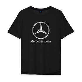 Мужская футболка хлопок Oversize с принтом MERCEDES-BENZ AMG в Санкт-Петербурге, 100% хлопок | свободный крой, круглый ворот, “спинка” длиннее передней части | amg | auto | mercedes | sport | авто | автомобиль | автомобильные | амг | бренд | марка | машины | мерседес | спорт