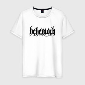Мужская футболка хлопок с принтом Behemoth в Санкт-Петербурге, 100% хлопок | прямой крой, круглый вырез горловины, длина до линии бедер, слегка спущенное плечо. | behemoth | black | blackened death