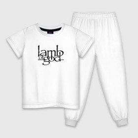 Детская пижама хлопок с принтом Lamb Of God в Санкт-Петербурге, 100% хлопок |  брюки и футболка прямого кроя, без карманов, на брюках мягкая резинка на поясе и по низу штанин
 | groove thrash | lamb of god | usa