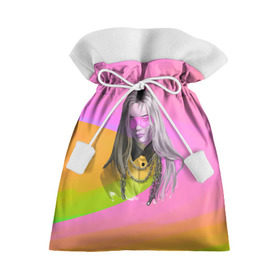 Подарочный 3D мешок с принтом Billie Eilish в Санкт-Петербурге, 100% полиэстер | Размер: 29*39 см | billie eilish | lovely | music | ocean eyes | pop | билли айлиш | девушка | музыка | океан | поп | эйлиш | элиш