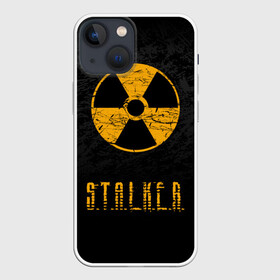 Чехол для iPhone 13 mini с принтом S.T.A.L.K.E.R. в Санкт-Петербурге,  |  | anomaly | bandit | chernobyl | logo | pripyat | shadow of chernobyl | stalker | stalker 2 | zone | аномалия | бандиты | зона | лого | меченый | припять | сталкер | сталкер 2 | тени чернобыля | чернобыль | чистое небо