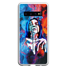 Чехол для Samsung Galaxy S10 с принтом Billie Eilish Smoke в Санкт-Петербурге, Силикон | Область печати: задняя сторона чехла, без боковых панелей | billie eilish | lovely | music | ocean eyes | pop | билли айлиш | девушка | музыка | океан | поп | эйлиш | элиш